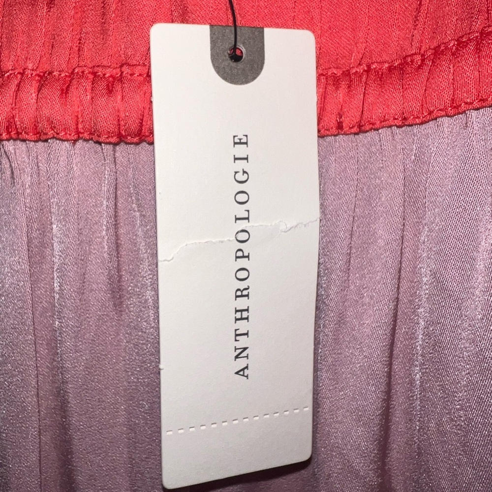 NWT Anthropologie Current Air Coral and Pink Maxi Skirt - Picture 3 of 7